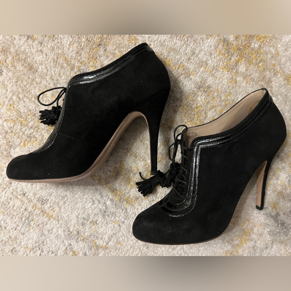 Valentino black suede booties (list $ OBO)
